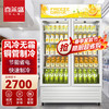 喜莱盛 展示柜冷藏大容量商用陈列冷柜 超市便利店冰箱单门双门啤酒饮料柜风冷XLS-N680F