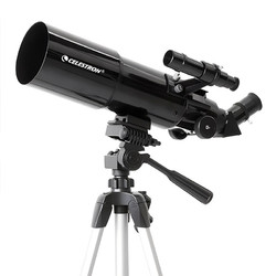 CELESTRON 星特朗 TS80黑色高清高倍大口径专业天文望远镜儿童科普礼物