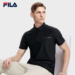 FILA 斐乐 短袖POLO衫男夏季抗紫外线凉感透气商务休闲翻领T恤上衣