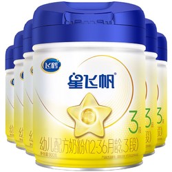 FIRMUS 飞鹤 星飞帆幼儿配方奶粉(12-36月龄3段)900g*6罐