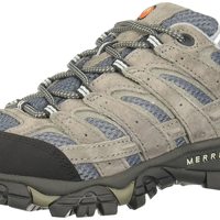 移动专享：MERRELL 迈乐 Moab 2 女士透气登山鞋,烟灰色,7