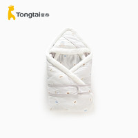 Tongtai 童泰 秋冬婴儿床品可拆卸内胆抱毯外出新生儿加厚抱被 灰色 85cm*85cm