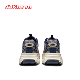 卡帕（Kappa）老爹鞋男子运动休闲跑步鞋 岩脊灰/卡其/舰长蓝 44