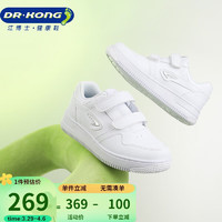 DR.KONG 江博士 运动鞋 春季男女中大童简约舒适板鞋儿童小白鞋C10241W027白色 29