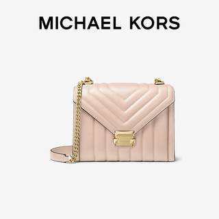 MICHAEL KORS 迈克·科尔斯 WHITNEY系列 女士大号链条皮质单肩包 30F8GXIL3T187 裸粉色