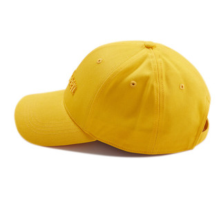 Cabbeen 卡宾 棒球帽LOGO刺绣纯色帽子潮流街头百搭 淡黄色33 均码