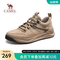CAMEL 骆驼 男鞋春夏复古拼接耐磨止滑城市户外运动休闲鞋男款 G13A391149 卡其 41