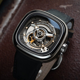 SEVENFRIDAY七个星期五 方盘自动机械表瑞表 PS系列 男士腕表  PS2/01