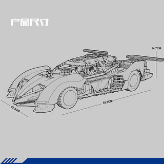拓乐阿斯拉达方程式积木赛车成年高难度拼装玩具男生新年男友