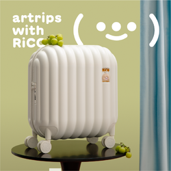 artrips RiCO联名面包行李箱20/24寸磨砂质感潮玩拉杆旅行云朵箱