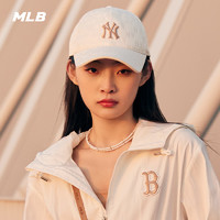 MLB 官方虞书欣明星同款男女情侣棒球帽老花硬顶帽24夏季新款CPM01
