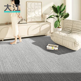 大江 地毯客厅地毯轻奢感羊毛卧室床边毯沙发地毯易打理现代简约 凡迪-石墨灰DT22-AA-04 1㎡【下单联系客服】
