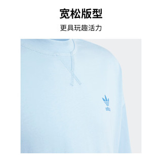 adidas运动上衣短袖T恤男大童阿迪达斯三叶草IP3069 粉蓝 170CM