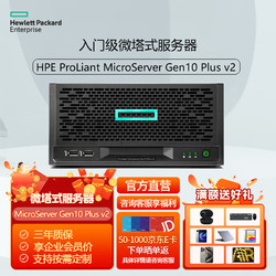 HPE MicroSvr G10+ v2微型塔式服务器主机工作站机箱存储设备cpu 奔腾G6405 16G内存 NHP