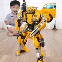 Temi 糖米 合金版变形玩具儿童玩具汽车机器人玩具手办大黄蜂正版7儿童男孩6