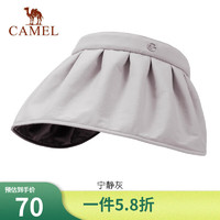 CAMEL 骆驼 空顶黑胶防晒帽女 133BAPY015 可调节