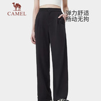 CAMEL 骆驼 休闲速干女针织长裤 A23BAVV046 幻影黑
