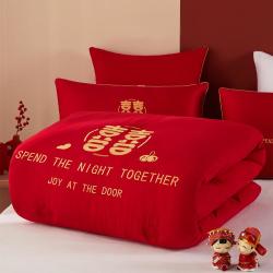 beyond博洋婚庆大豆蛋白纤维冬被家用喜庆结婚双人保暖冬季被子被芯喜