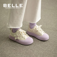 88VIP：BeLLE 百丽 童鞋女童运动鞋2024春季新款儿童低帮星星板鞋大童魔术贴鞋子