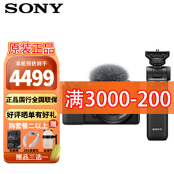 SONY 索尼 ZV-E10半画幅微单数码相机4K  黑色16-50+索尼GP-VPT2BT蓝牙手柄