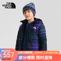 THE NORTH FACE北面童装男童棉服双面抓绒外套保暖秋冬|7WOX 9D1/蓝色 140/M