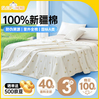 睡眠英雄（SleepHero）100%新疆棉花夏季空调被子 3斤 200*230cm 夏凉被 ⭐200x230cm