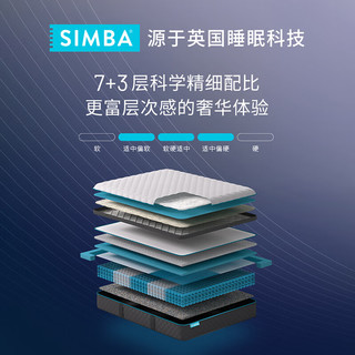 SIMBA丝姆巴记忆棉弹簧床垫席梦思家用软硬垫软硬两用厚度28cm Luxe 150(cm)*190(cm)