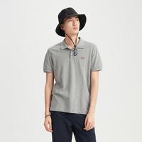 Levi's 李维斯 男士灰色刺绣纯棉POLO短袖T恤