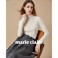 Marie Claire 嘉人 推荐舒适百搭时尚高级女式针织衫半高领内搭打底上衣