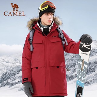 CAMEL 骆驼 冲锋衣秋冬保暖防水外套旅游服 A1W131151黑色
