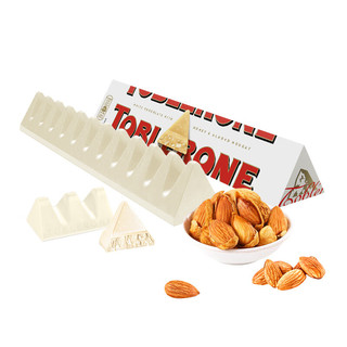 Toblerone 三角 瑞士白巧克力含蜂蜜及巴旦木糖100g 休闲零食生日礼物女