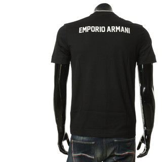 ARMANI/阿玛尼 EA 男士时尚字母印花休闲短袖圆领T恤 3D1T73 1JPZZ 黑色 67 3XL