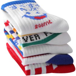 caramella卡拉美拉儿童袜子男童女童春秋款棉袜亲肤透气c2026款童袜5