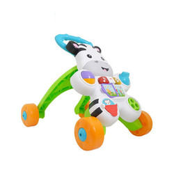 Fisher-Price 費雪 嬰兒學步車二合一多功能手推車音樂斑馬防o型腿寶寶玩具65304