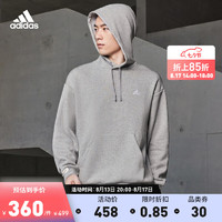 adidas 阿迪达斯 轻运动男女装运动连帽卫衣套头衫IV7586 中麻灰 A/2XS