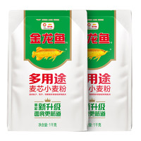 88VIP：金龙鱼 多用途麦芯小麦粉1kg*2中筋面粉家用饺子面条包子馒头