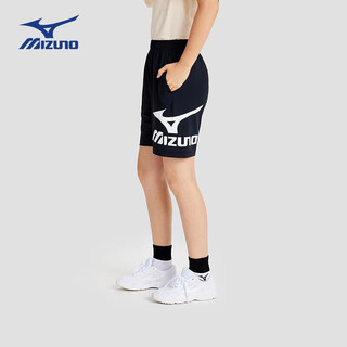 美津浓（MIZUNO）儿童短裤运动裤子男童2024年夏季舒适户外裤 黑色 120cm