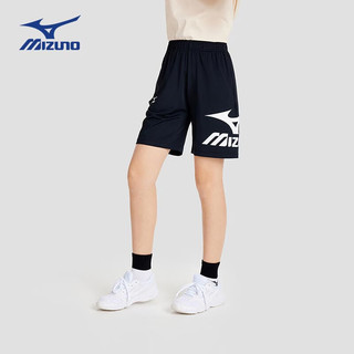 美津浓（MIZUNO）儿童短裤运动裤子男童2024年夏季舒适户外裤 黑色 120cm