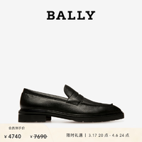 BALLY/巴利男士黑色皮革德比鞋6302762 黑色 40