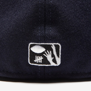 UNDEFEATED五条杠冬季街头美式时尚潮流经典logo平沿帽 藏青色 058
