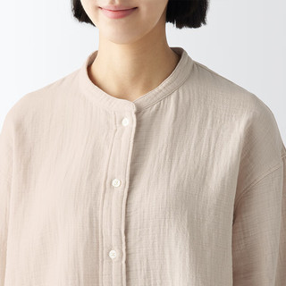 无印良品 MUJI 女式 薄纱棉布 睡衣 女士家居服纯棉女款春季 FD1JIA4S 原色 S 上装 155/80A,下装 155/62A