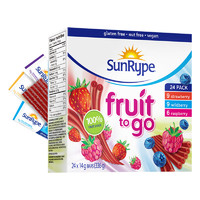 SunRype 桑莱普 加拿大SunRype水果条24条进口果丹皮0添加纯水果宝宝健康营养零食