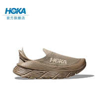 HOKA ONE ONE 男女款舒缓TC运动徒步鞋RESTORE TC舒适缓震透气 沙色 / 牛津黄 42.5