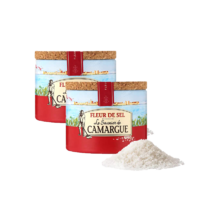 Le saunier de Camargue 嘉麻海 法国进口盐之花原味调味盐125g*2食用盐家用西餐牛排海盐
