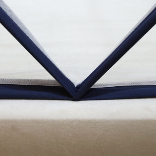 J.H.Longess 可折叠无底蚊帐折叠帐纱防蚊耐用 DF-折叠无底-藏青色 1.5米床适用