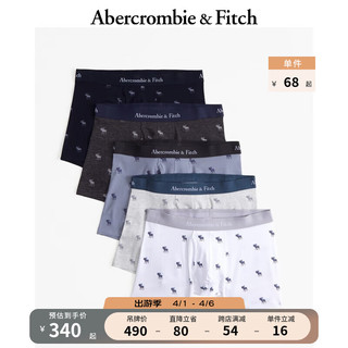ABERCROMBIE & FITCH男装套装 5条装美式休闲轻薄舒适四角内裤 358053-1 多种颜色 XS