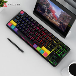 AJAZZ 黑爵 K870T 87键 蓝牙双模机械键盘 黑色 热拔插茶轴 RGB