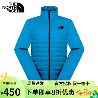 北面 棉服秋冬男户外保暖绗缝夹克外套366H内胆 366H-H2G蓝色  M码170/92A