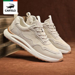 cartelo卡帝乐鳄鱼线下专柜同款新款男士百搭运动休闲鞋板鞋男鞋潮流