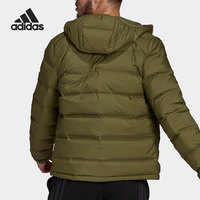 adidas 阿迪达斯 官方正品男子户外连帽反光运动保暖羽绒服 GU3954